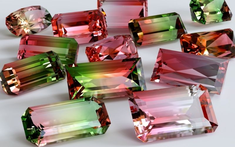 fausse tourmaline pastèque