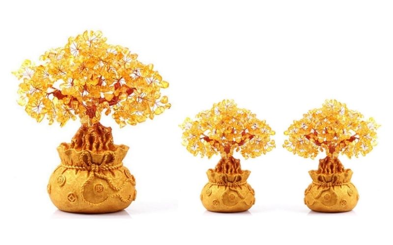 Qu’est-ce qui caractérise un véritable arbre à argent en citrine?