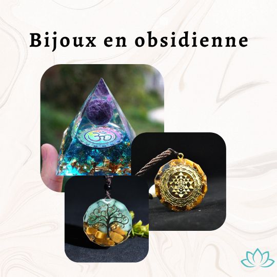 Bijoux en obsidienne