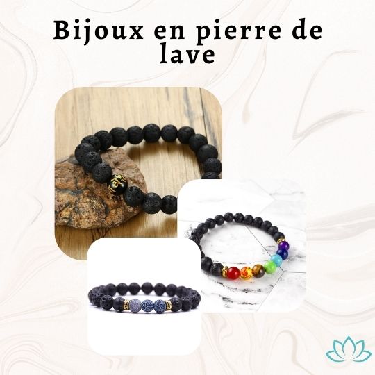 Bijoux en pierre de lave