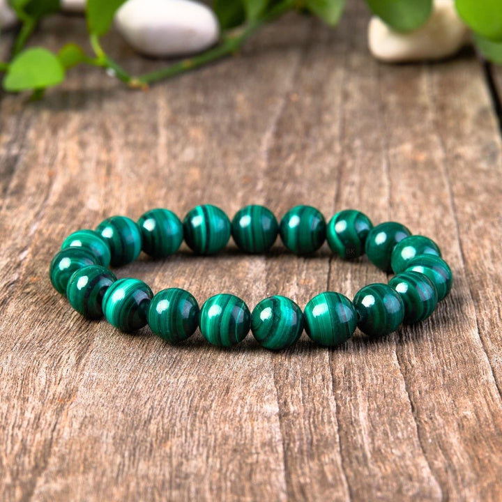 Bracelet en malachite verte - Karma et Moi