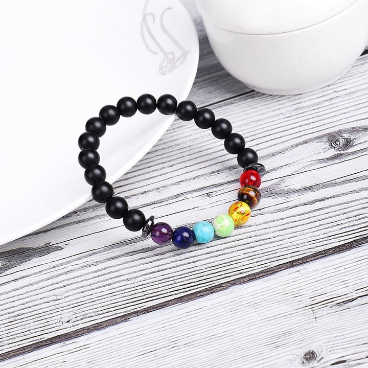 Bracelets en hématite pour équilibrer les 7 chakras - Karma et Moi