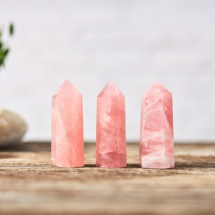 Baguette de cristal en quartz rose - Karma et Moi