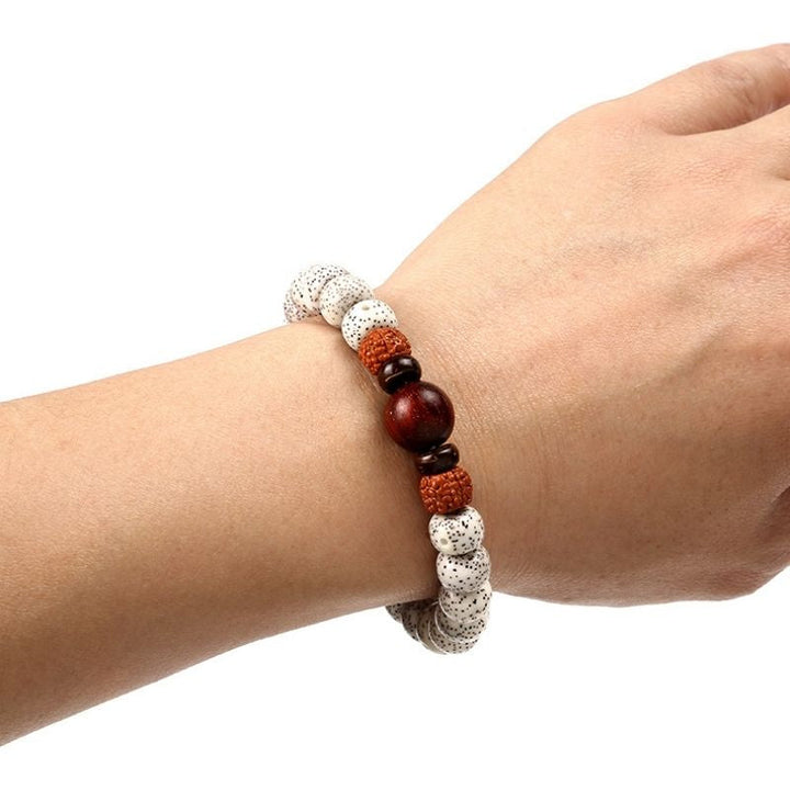 Bracelet en racine de Bodhi et bois de santal pour la tranquilité - Karma et Moi