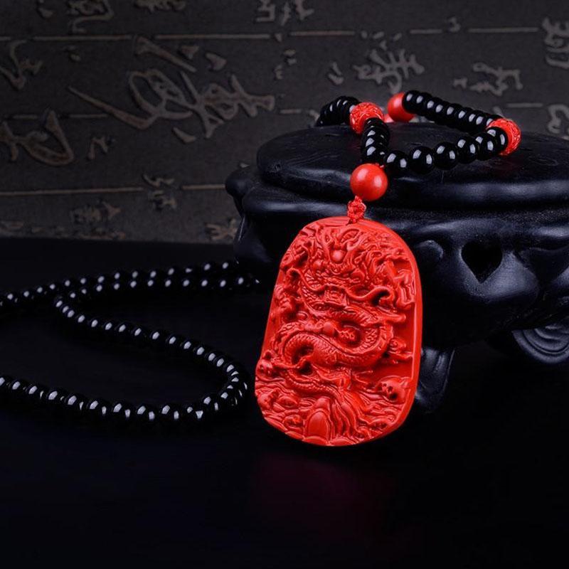 Collier du dragon rouge - Chance et Abondance - Karma et Moi