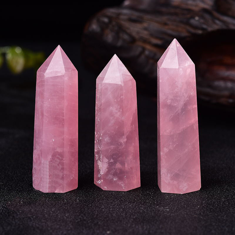 Baguette de cristal en quartz rose - Karma et Moi