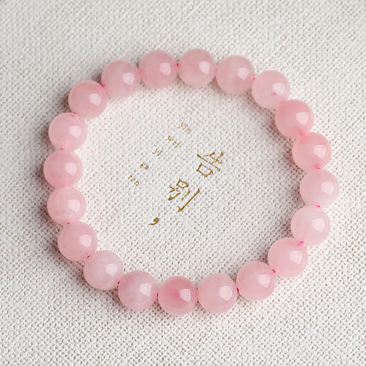 Bracelet en quartz rose - Pour inspirer l’amour - Karma et Moi