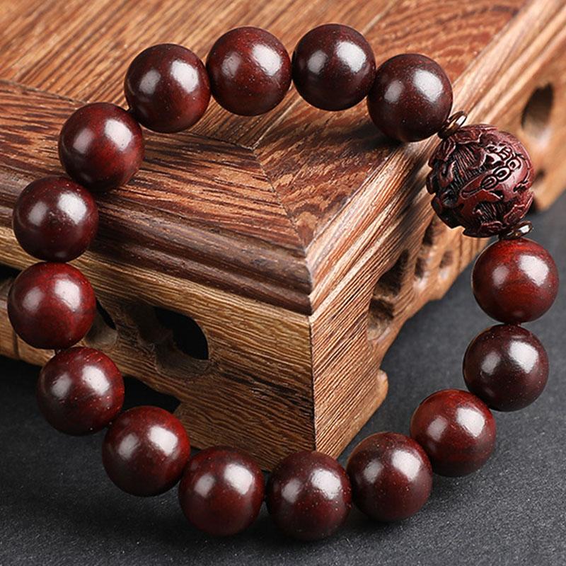 Bracelet en bois de santal - Perles de méditation bouddhistes - Karma et Moi