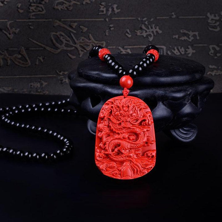 Collier du dragon rouge - Chance et Abondance - Karma et Moi