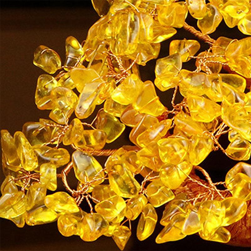 Arbre Feng Shui en citrine "Prospérité et Chance" - Karma et Moi