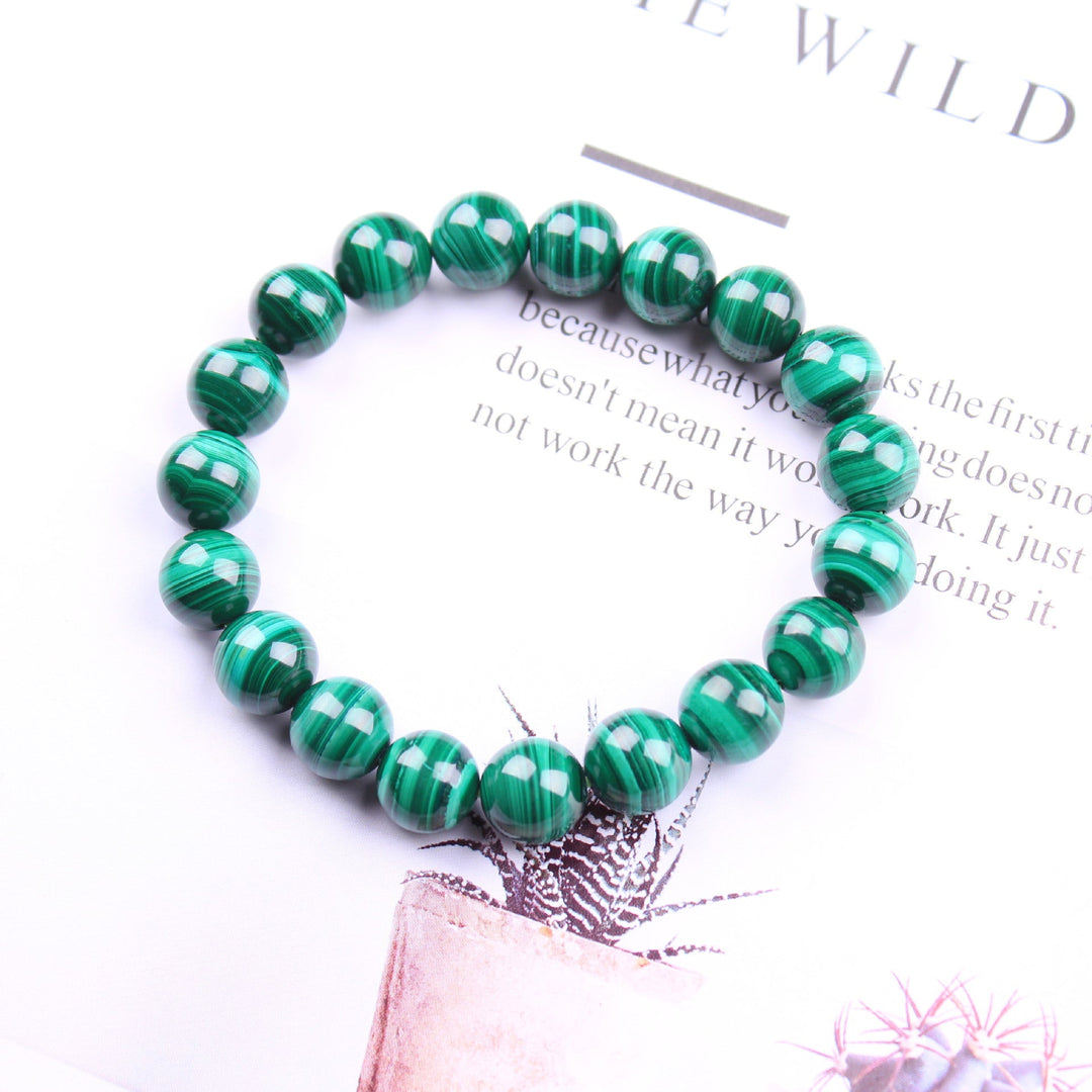 Bracelet en malachite verte - Karma et Moi