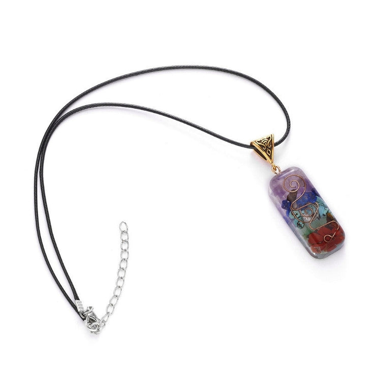 Collier orgone des 7 chakras - Guérison par l'énergie et protection contre les CEM - Karma et Moi