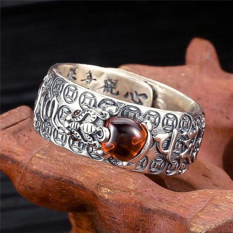 Bague Homme Tête De Tigre Pixiu - Alliage - Style Viking Punk - Tailles FR 54 à 67 - Bijou Amulette Masculin Bague Homme Tête De Tigre Pixiu - Alliage - Style Viking Punk - Tailles FR 54 à 67 - Bijou Amulette Masculin