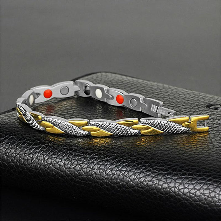 Bracelet magnétique en forme d'écailles de dragon - Karma et Moi