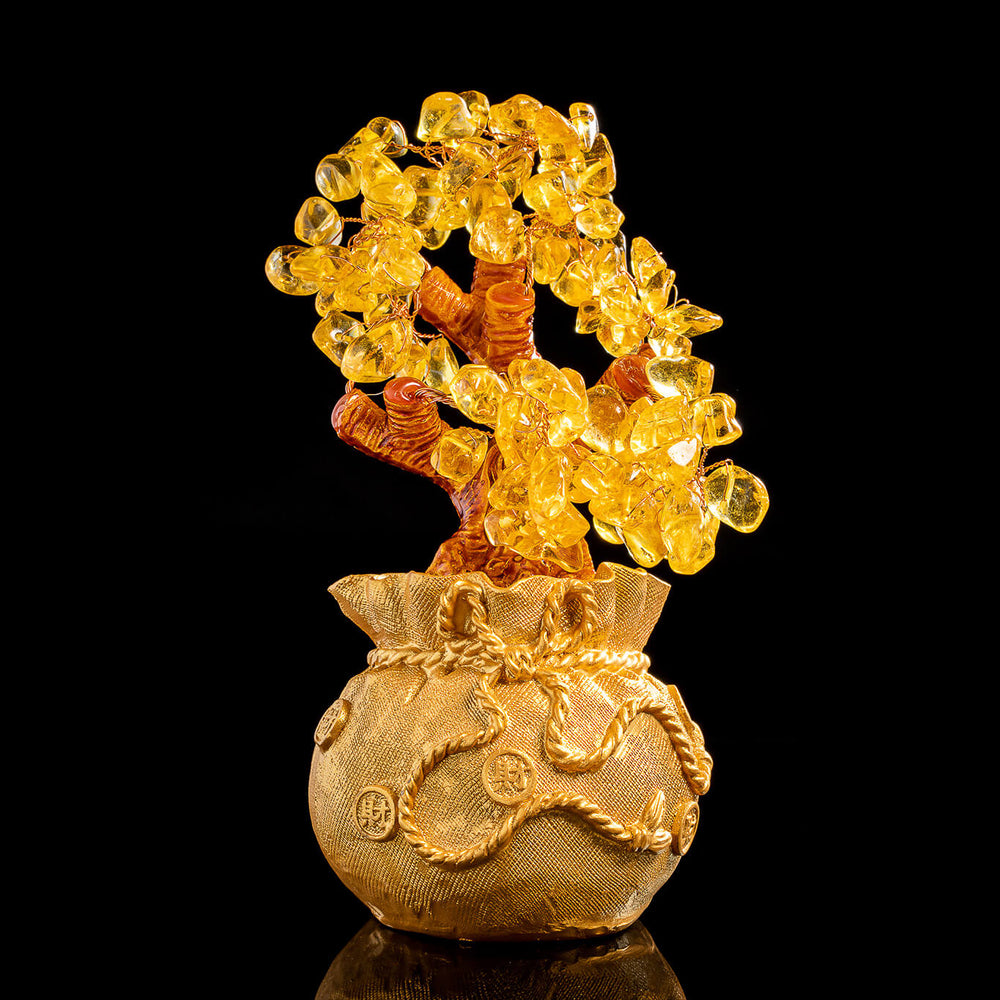 Arbre Feng Shui en citrine "Prospérité et Chance" - Karma et Moi