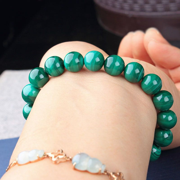 Bracelet en malachite verte - Karma et Moi