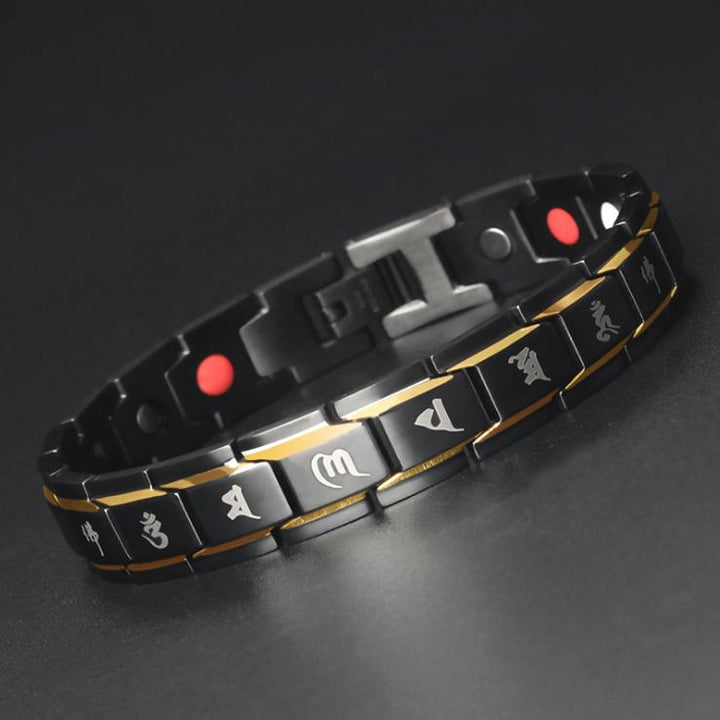 Bracelet en titane et germanium - Bracelet magnétique de bien-être - Karma et Moi