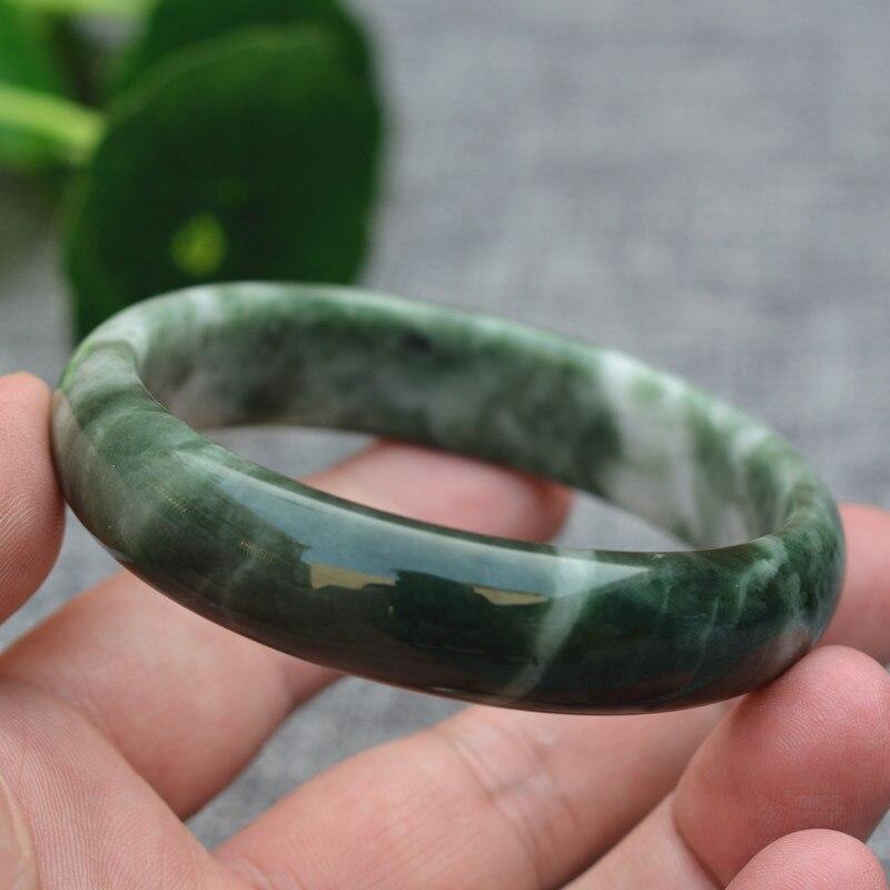 Bracelet rigide en jade pur - Karma et Moi