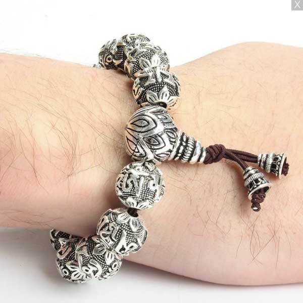 Bracelet Wu Lou avec mantra - Feng Shui pour la santé - Karma et Moi