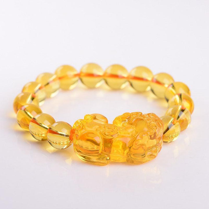 Bracelet Pixiu en citrine - Attirer la Richesse - Karma et Moi