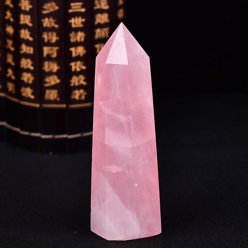 Baguette de cristal en quartz rose - Karma et Moi