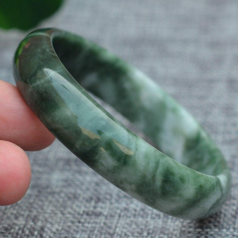 Bracelet rigide en jade pur - Karma et Moi