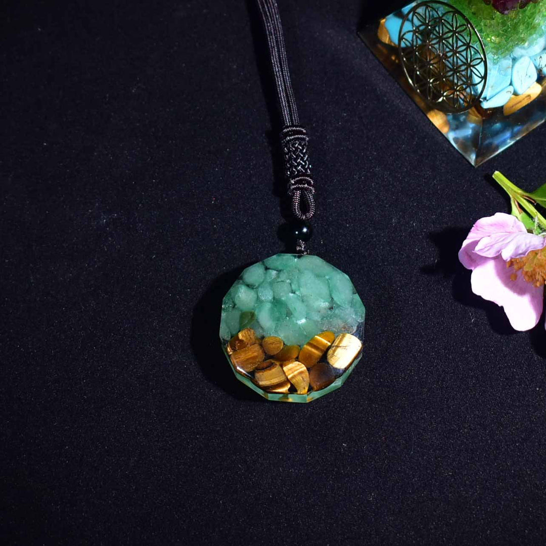 Collier en orgonite Arbre de vie - Protection énergétique - Karma et Moi