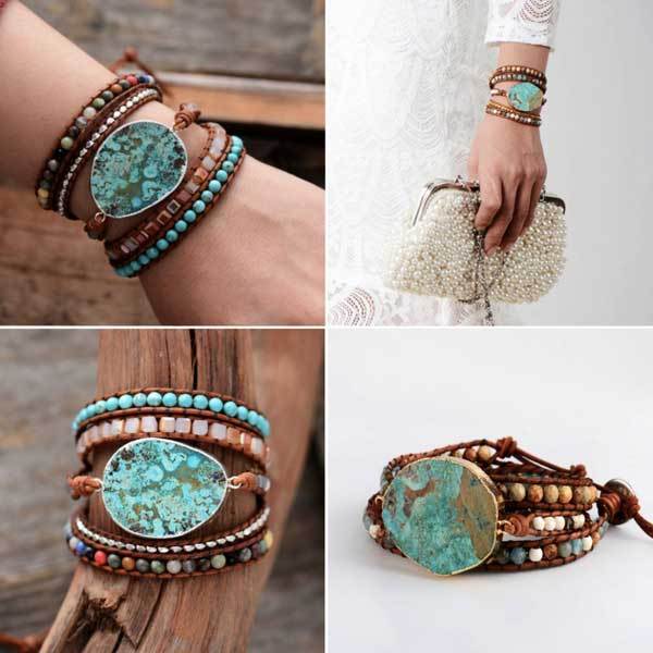 Bracelet d’apaisement en jaspe - bracelet hippie boho - Karma et Moi