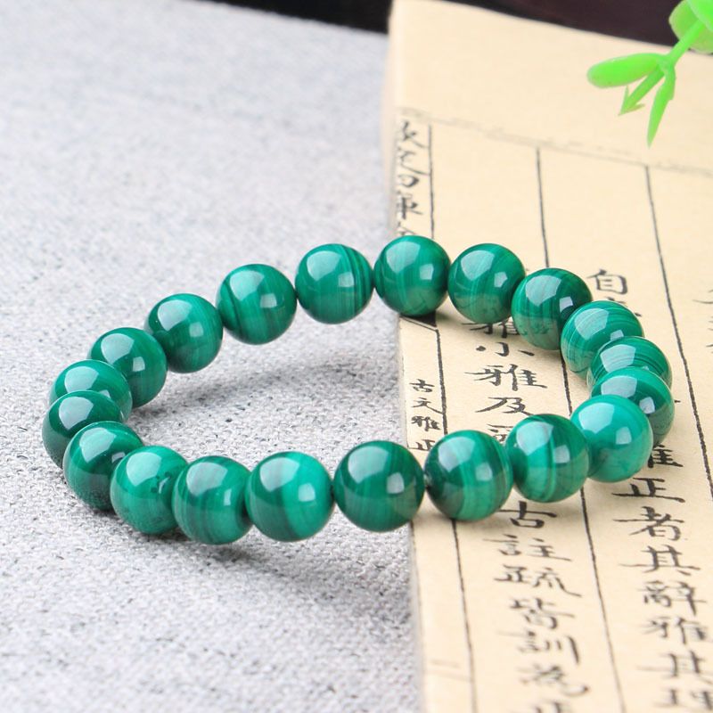 Bracelet en malachite verte - Karma et Moi