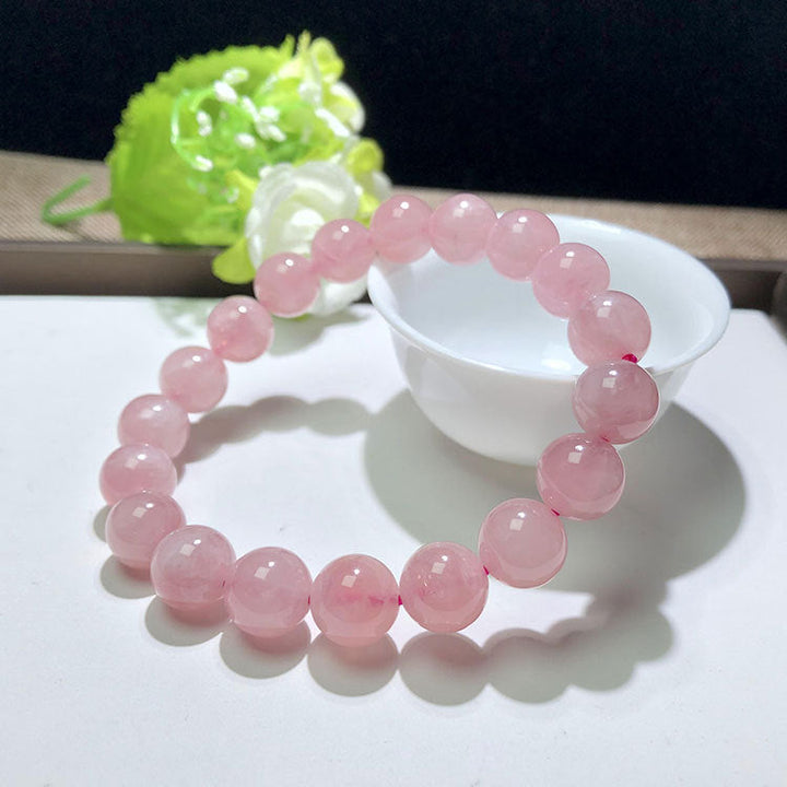 Bracelet en quartz rose - Pour inspirer l’amour - Karma et Moi