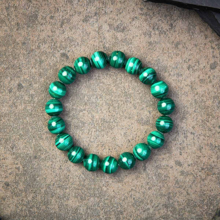 Bracelet en malachite verte - Karma et Moi