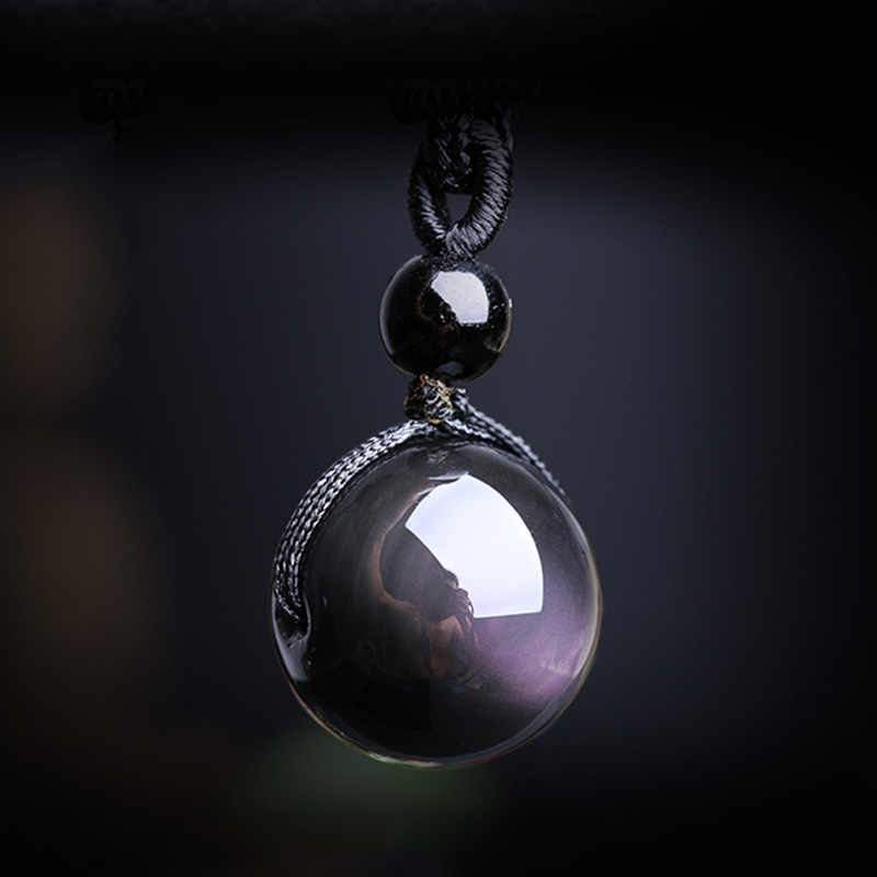 Collier en obsidienne arc-en-ciel - Œil de vérité - Karma et Moi