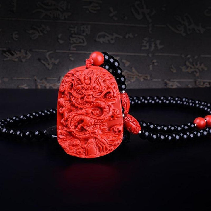 Collier du dragon rouge - Chance et Abondance - Karma et Moi