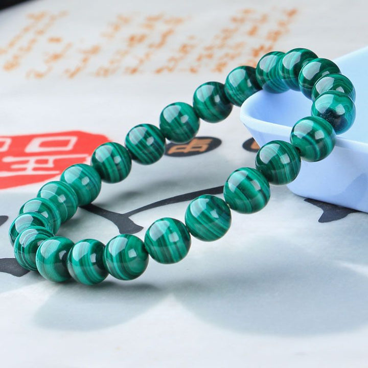 Bracelet en malachite verte - Karma et Moi