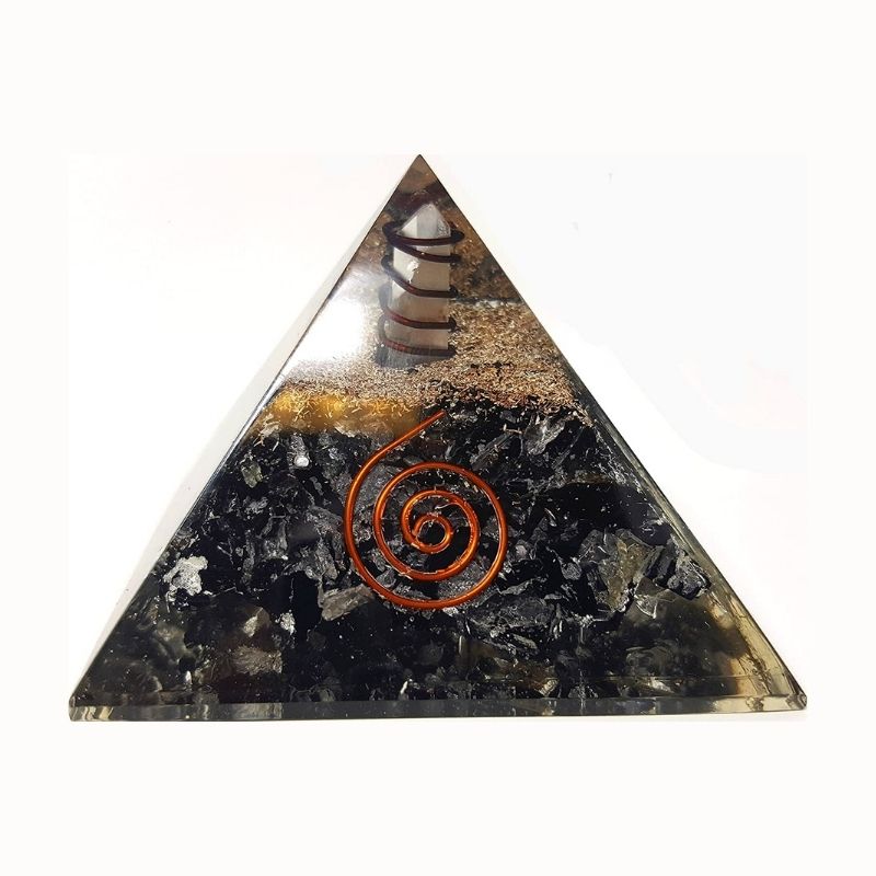 Pyramide d’orgone en tourmaline noire pour la protection - Karma et Moi