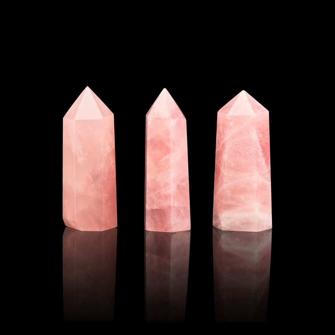 Baguette de cristal en quartz rose - Karma et Moi