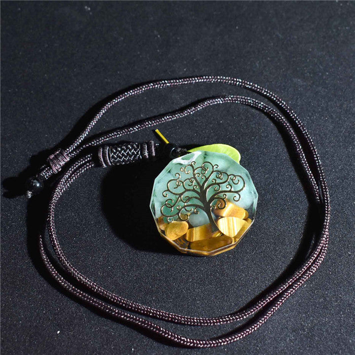 Collier en orgonite Arbre de vie - Protection énergétique - Karma et Moi