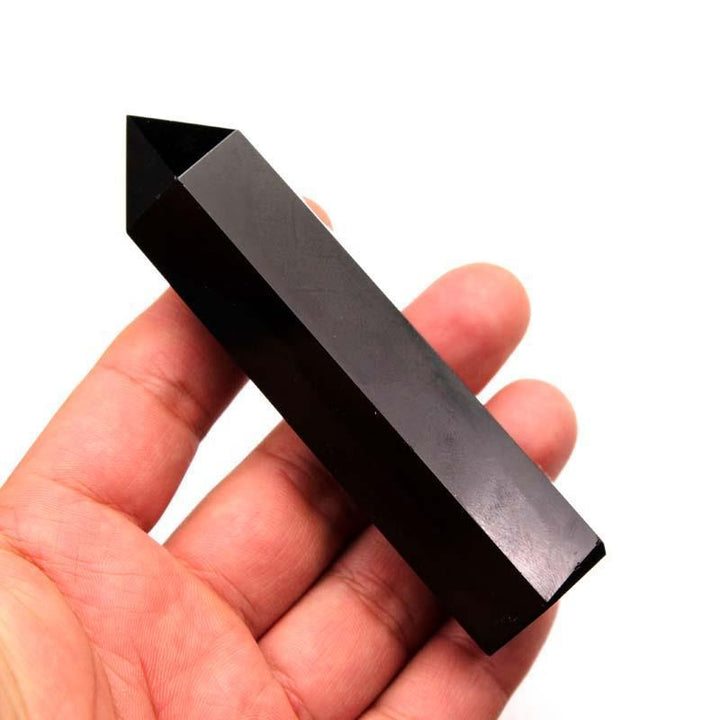 Baguette de cristal en obsidienne noire pour la guérison - Karma et Moi