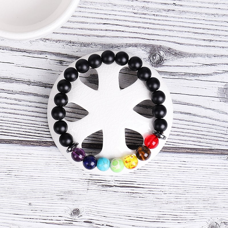 Bracelets en hématite pour équilibrer les 7 chakras - Karma et Moi