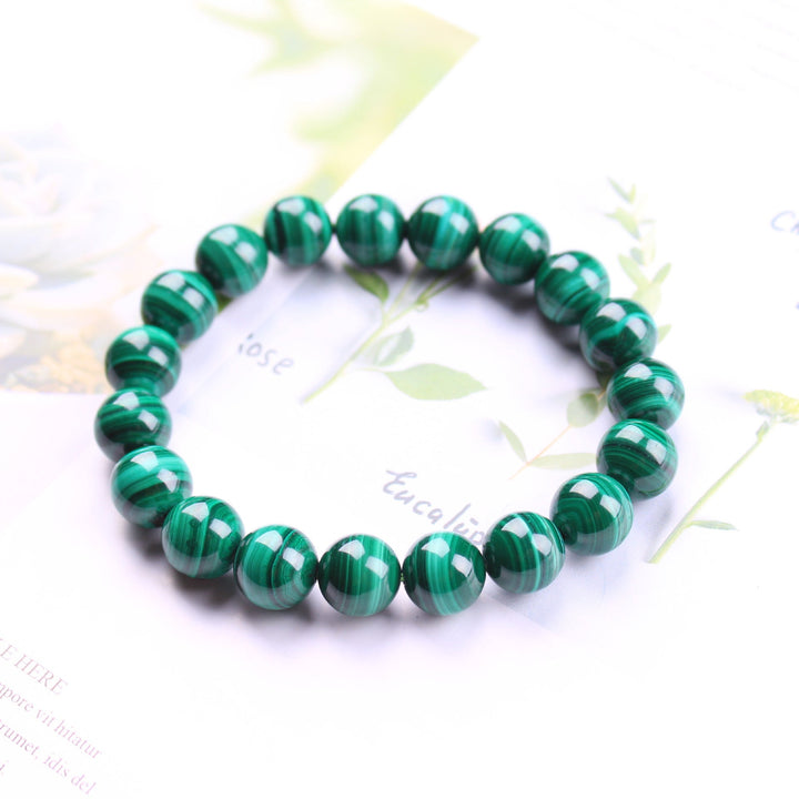 Bracelet en malachite verte - Karma et Moi