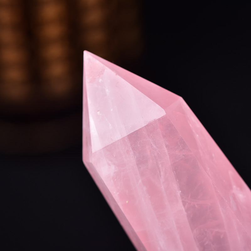 Baguette de cristal en quartz rose - Karma et Moi