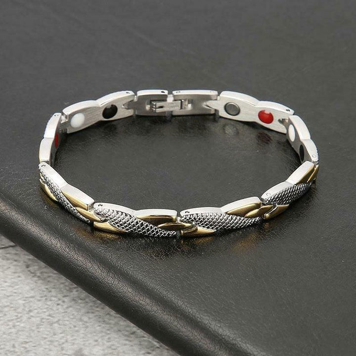 Bracelet magnétique en forme d'écailles de dragon - Karma et Moi