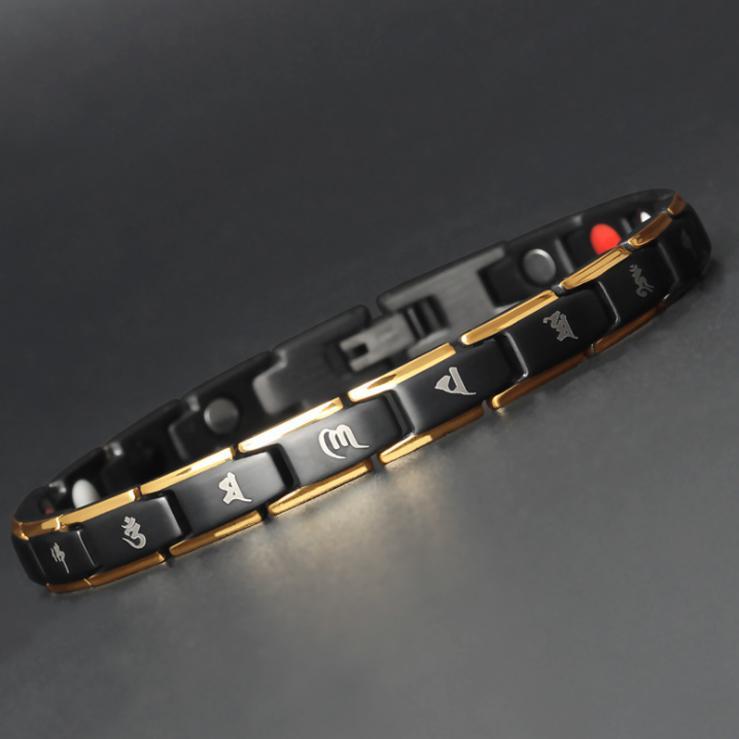 Bracelet en titane et germanium - Bracelet magnétique de bien-être - Karma et Moi