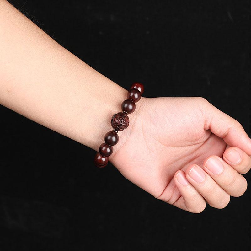 Bracelet en bois de santal - Perles de méditation bouddhistes - Karma et Moi