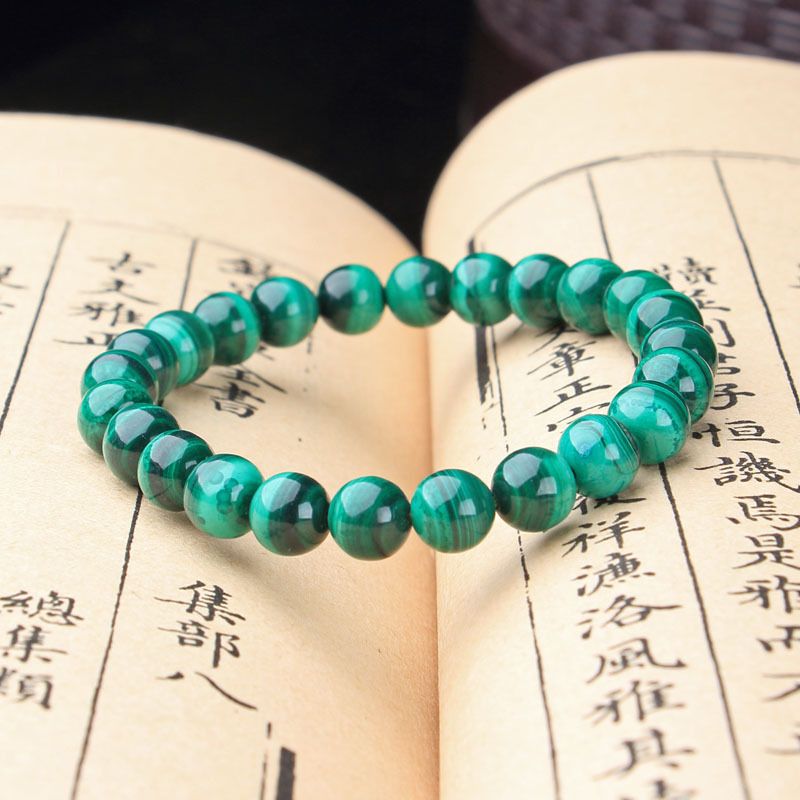 Bracelet en malachite verte - Karma et Moi