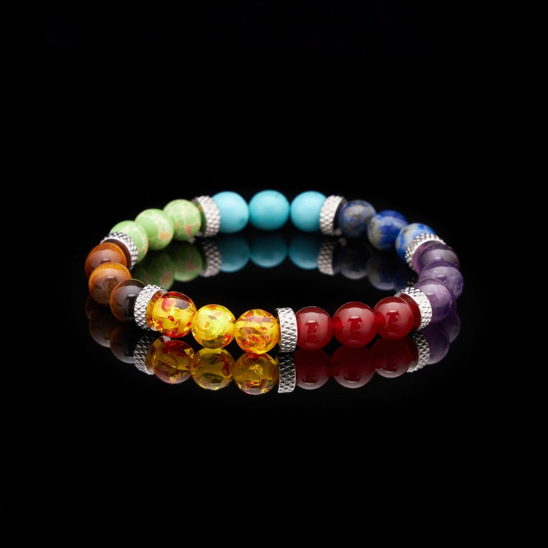 Bracelet de pierres des 7 chakras - Karma et Moi