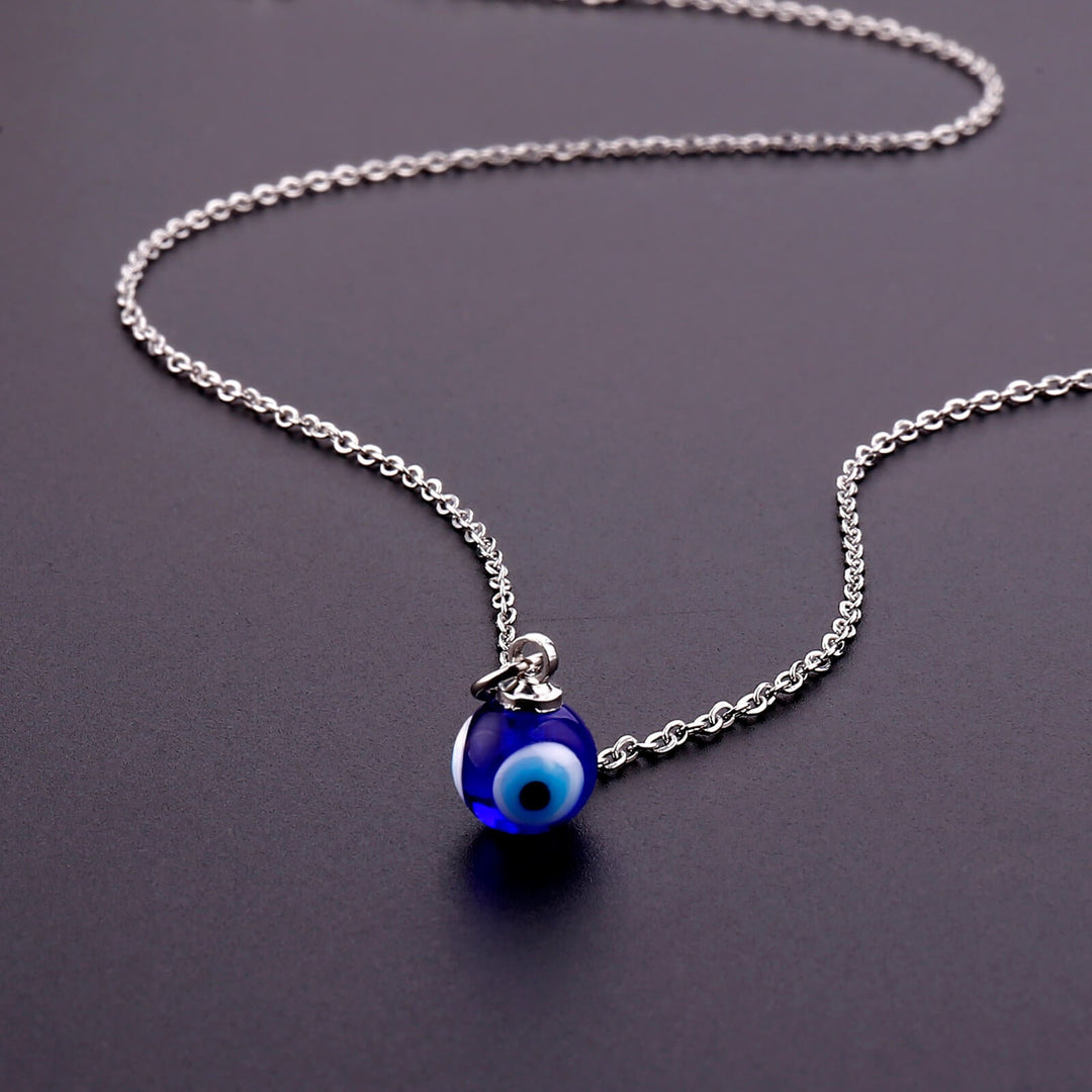 Collier bleu de protection contre le mauvais œil - Karma et Moi