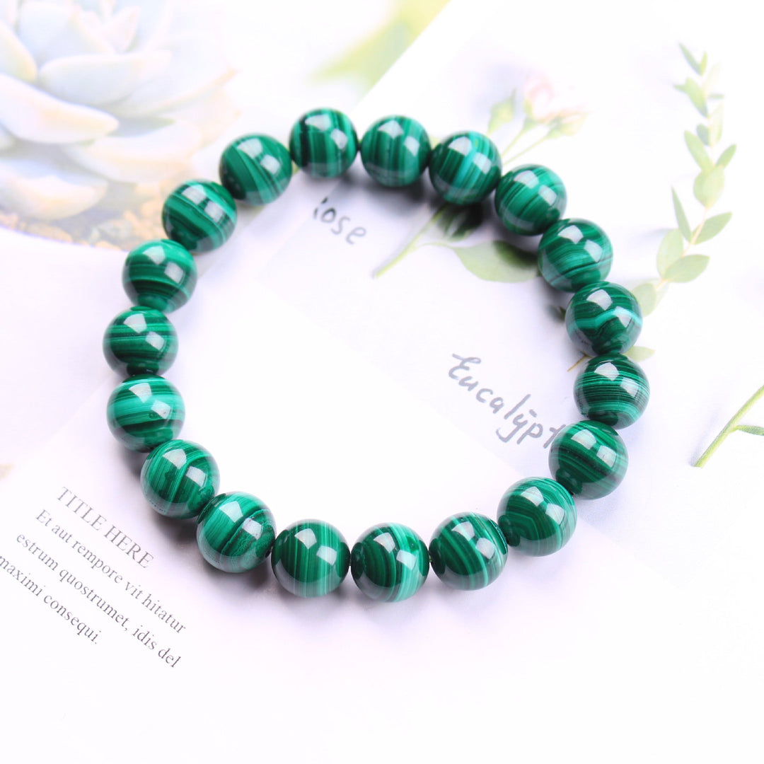 Bracelet en malachite verte - Karma et Moi