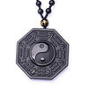 Collier d'obsidienne noire yin et yang pour la positivité - Karma et Moi