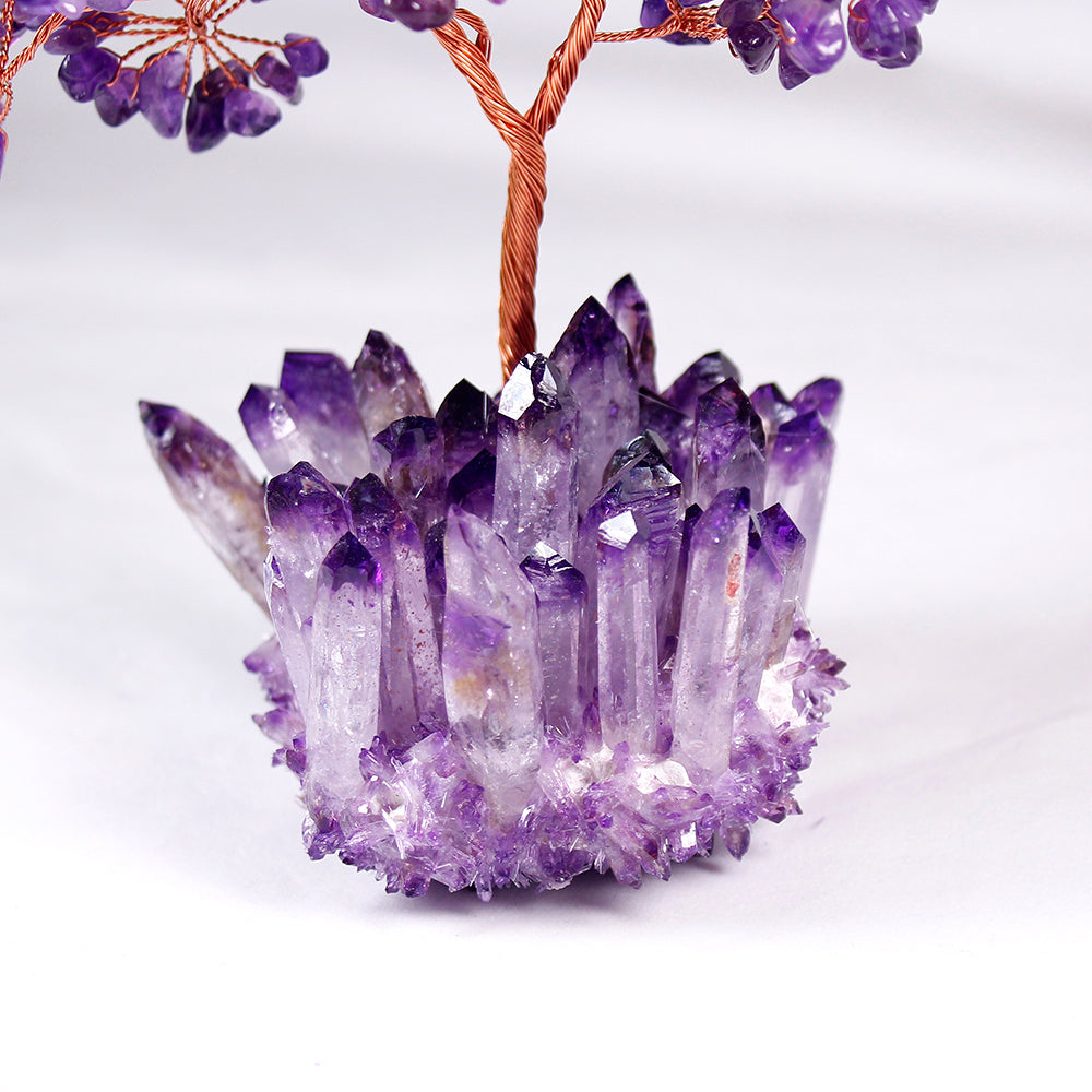 Arbre de vie en cristal d'améthyste – Arbre de vie fait à la main, arbre de  vie chakra, arbre en cristal de guérison, décoration d'arbre Feng Shui,  décorations en cristal, bonsaï d'arbre